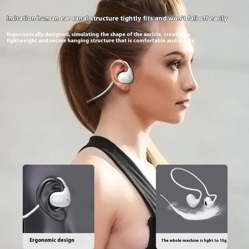 Xiaomi Detachable Air Conduction Wireless Earphones Open-Ear Bluetooth 5.3 Sport Headset with Built-in Mic for Workouts & Music