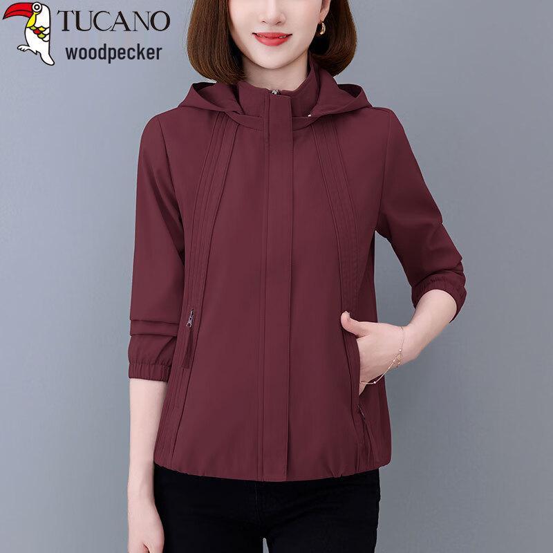 Woodpecker Women's Casual Hooded Jacket