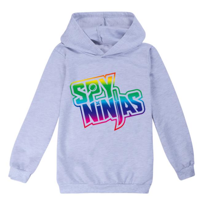 Nye Spy Ninjas Børnetøj Bomuld Hættetrøje Streetwear Sweatshirt Tegneserie Pullover Hip Hop Teenager Drenge Piger Tøj