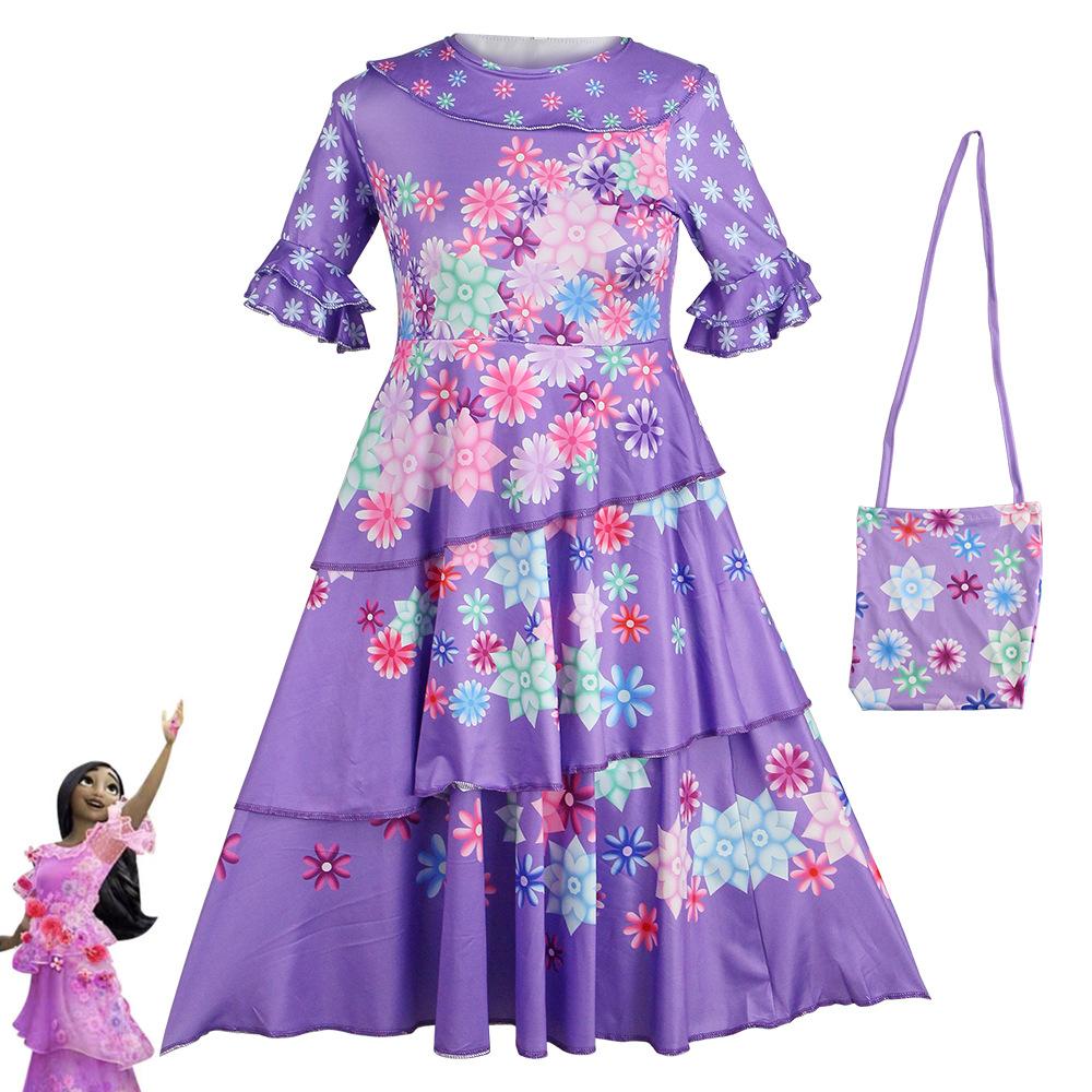Magical House Full Princess Isabella Cosplay Costume Dress Children For