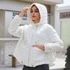 YISHENGSHUI New spring and autumn women's jacket Simple medium-length fashion unique splicing Hooded design women's spring jacket 23693