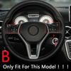 Aluminium Alloy Car Steering Wheel Emblem Circle Decoration Sticker For Mercedes Benz A E Class CLA GLA GLE Interior Accessories