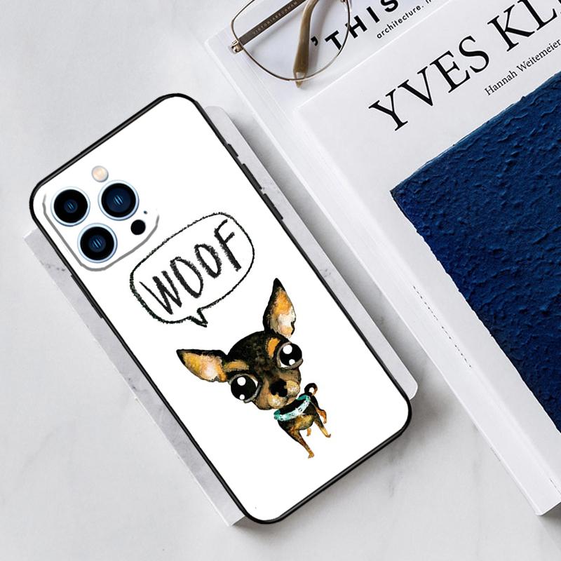 Chihuahua Dog Case For iPhone 15 16 Pro Max 14 12 11 13 Pro Max Plus XR X XS Max 12 13 Mini Cover