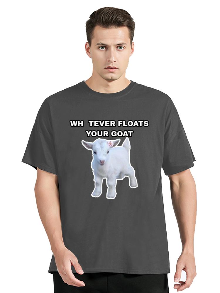 Das Leben ist besser mit Ziegen Herren Grafik T-Shirt Ziegenliebhaber T-Shirt Kreativ Hipster Gothisch Männlich Hip Hop Oberteile Kleidung Übergroß