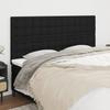 Vidaxl Bed Headboards, 4 Pcs, Black, 90X5X78/88 Cm, Fabric
