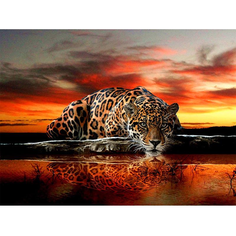 DIY Tiger 5D Diamond Painting Full Square Drill Resin Mosaic Animal Diamond Embroidery Cross Stitch Handmade Wall Art Gift