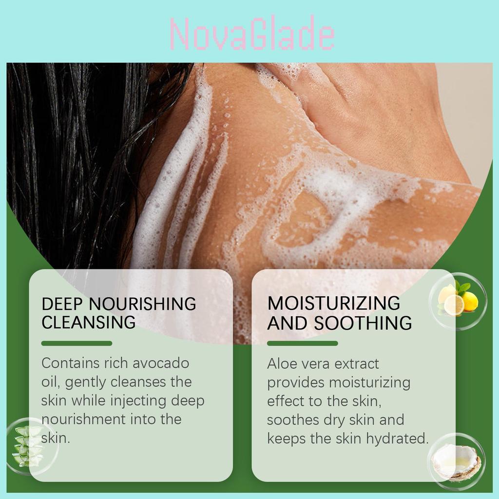 Oceaura Aloe Vera Moisturizing Body Soap Gentle Hydrating Herbal Cleanser For Skin