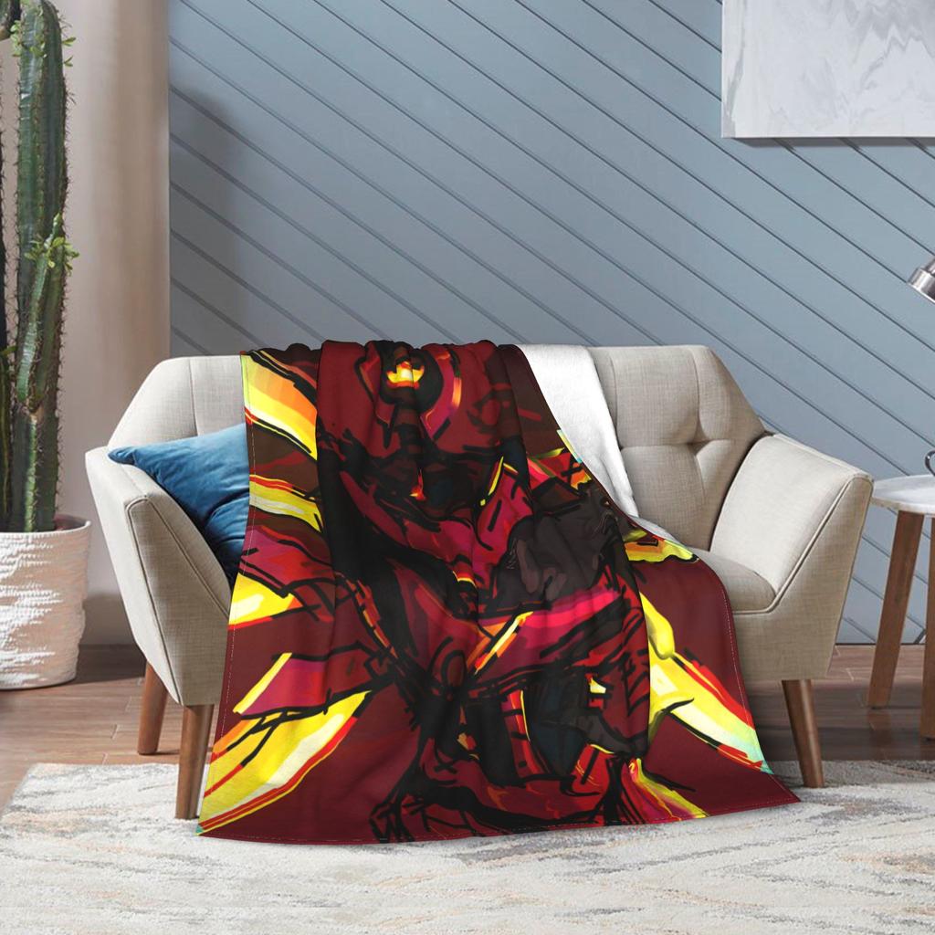Ultrakill V1 V2 Shooting Game Blanket Coral Fleece Plush Autumn Winter Hell Is Full Multifunction Ultra-Soft Throw Blanket Home