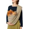 Quilted Sling with Dog Pet Sling for Small and Medium Dogs Baby Adjustable Shoulder Perfect for Travel Monchéri [Adjustable Mesh] (M/Khaki Beige)
