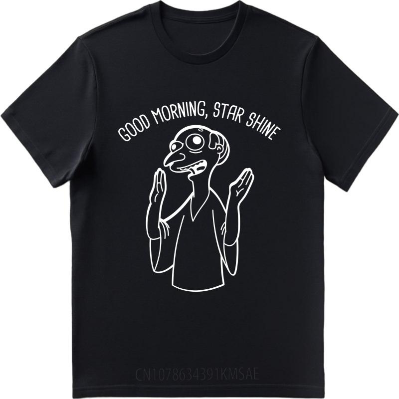 Plus Size Summer Teenagers T Shirt Good Morning Star Shine Cartoon Character Short Sleeve Street Wear Crew Neck Tshirt