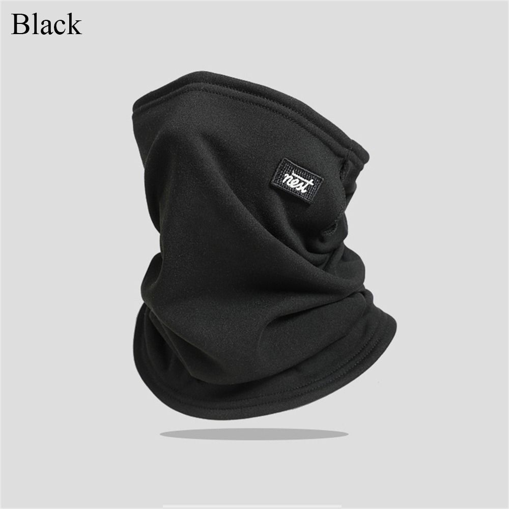 Solid Color Neck Gaiter Fleece Half Face Mask Fashion Ski Tube Scarf  Men & Women