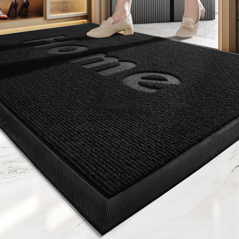 Modern Simple Rubber Floor Mat Polyester Commercial Hotel Supermarket Dust Carpet Entrance Door Door Mat