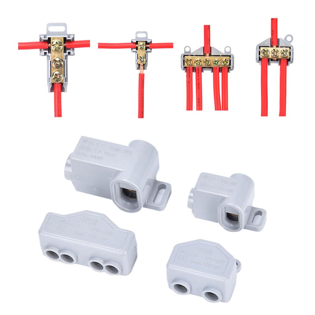 Quick Electrical Cable Splice High Power Splitter Brass Quick Terminal Block Wiring Connector Junction Box Enduring