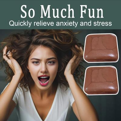 1/2Pcs Chocolate Toast Squeeze Toy Slow Rebound Stress Relief Toast Pinch Sensory Toy Kids Adults Soft Calming Toast Fidget Toy