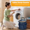 Cesto de Armazenamento Portátil Organizador de Roupas Sujas com Bolsos Laterais Design de Alça Grande Capacidade Cesto de Lavanderia Impermeável
