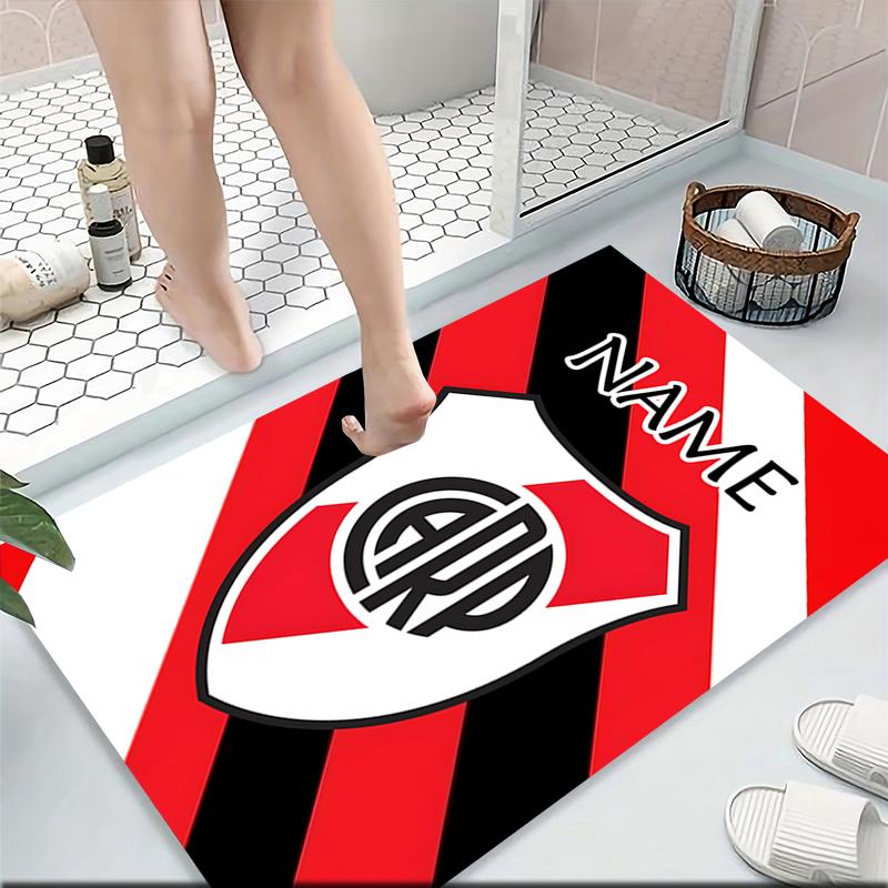 Custom Name River Plate Crest Carpet Rug Customizable Soft Washable Anti-Slip Home Living Room Sofa Mats Personalized Rug. 0909255