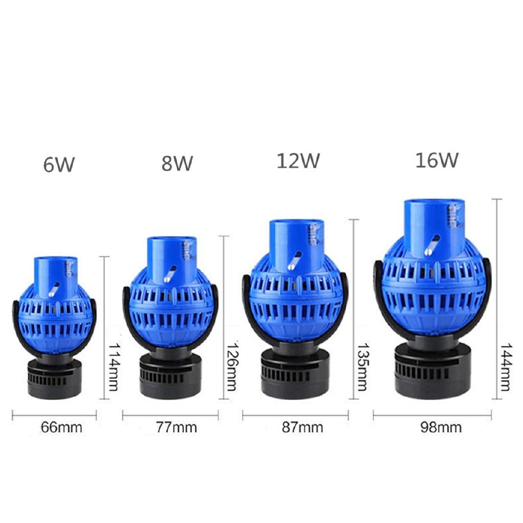 220V Acquario Vasca Pesci 360 Pompa per Movimento Acqua Testata di Potenza Base Magnetica 4000-15000L/H Agitatore d'Onde per Acquario Vasca Pesci