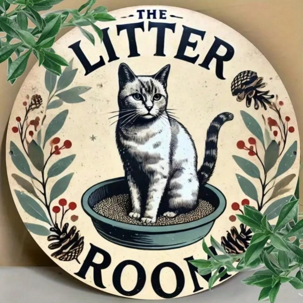 Funny Cat Tin Sign Retro Metal Wall Decor Home Art Gift