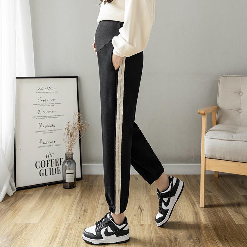 

Spring 2026 Maternity Sports Pants: Trendy, Casual Base Layer Outerwear for Moms Extra Large чорний