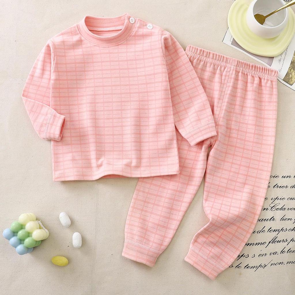 Pijama Térmico de Terciopelo para Niños: Pijama Cálido Otoño/Invierno para Niños y Niñas - Conjunto de Camiseta y Pantalones