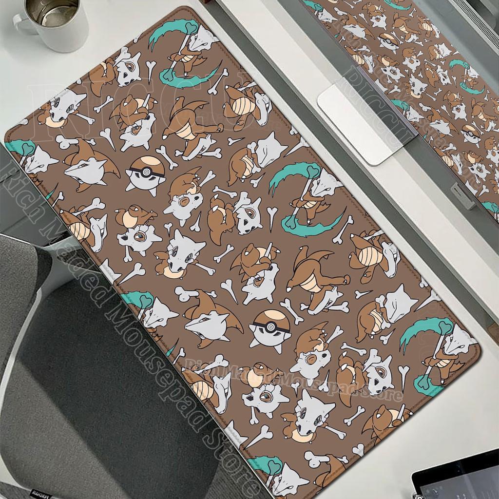 Kawaii Cubone Large Mouse Pad Gamer XXL Pc Keyboard Mouse Mat Tapis Souris Gaming HD PPokemons Rubber Mousepad Desk Accessories