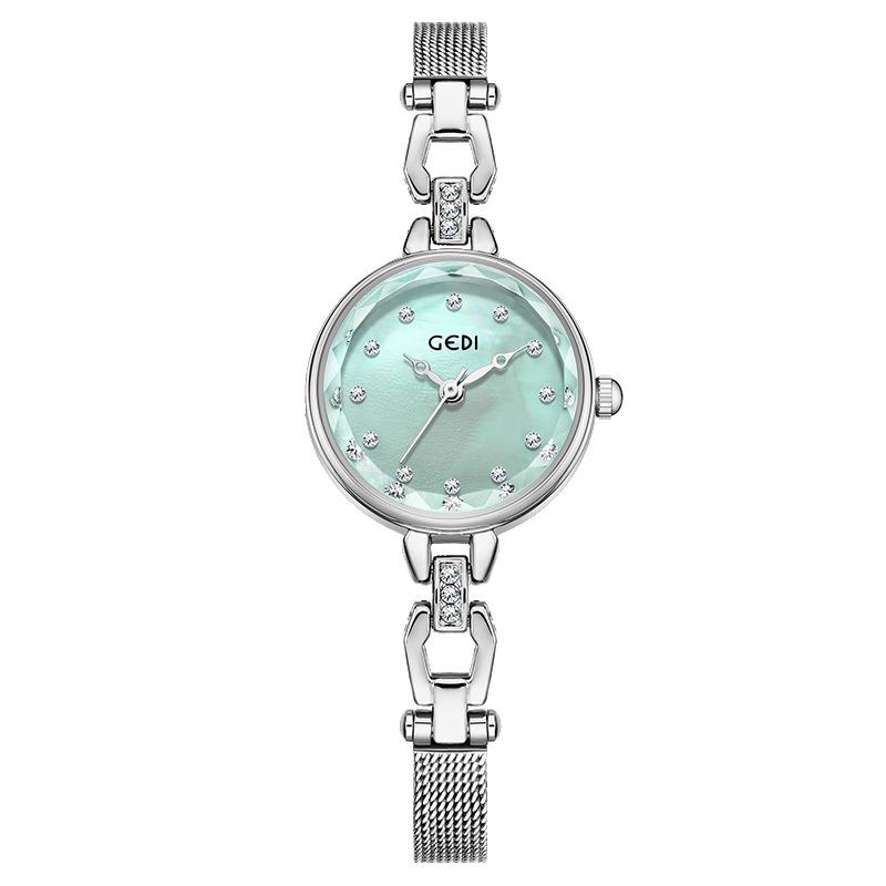 Light Luxury Bracelet Watch, High-End Fritillary Plate Quartz Watch, Women'S Small Stainless Steel With Waterproof Watch