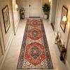 European American Style Retro Light Luxury Long Corridor Carpet Non-slip Soft Rug Runner Washable Easy Clean Living Room Mat