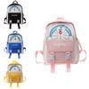 Adorable Cartoon Canvas Backpack For Kids Breathable Waterproof Anti-shock