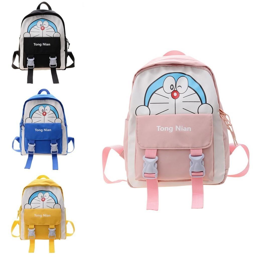 Adorable Cartoon Canvas Backpack For Kids Breathable Waterproof Anti-shock