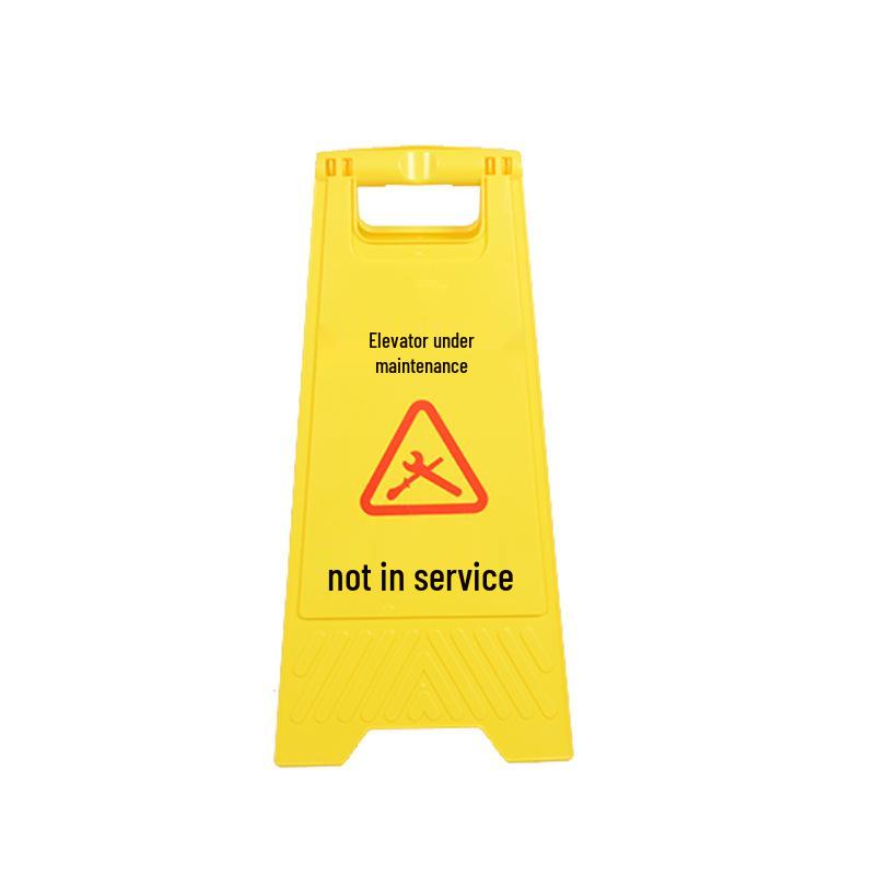 Portable Yellow A-Frame Foldable Plastic Warning and Directional Parking Sign