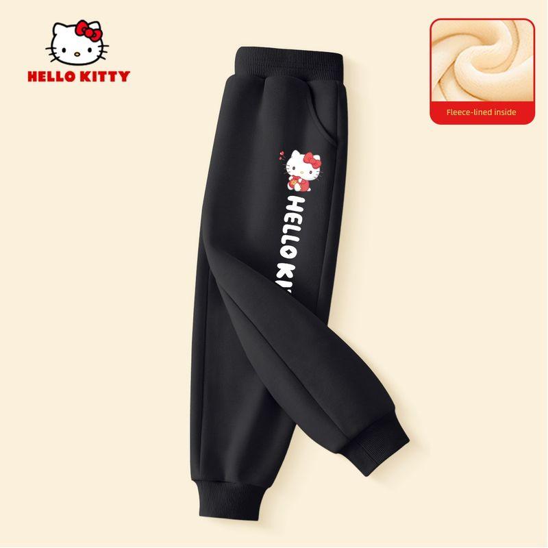 Pacha Dog Girls Fleece Set 2025 Autumn/Winter New Style Girls Sweatshirt Fashionable Festive Children s Winter Outfit Pants Trendy Tifomi K Black 140