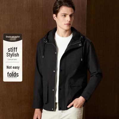 Antonio Men's Hooded Zipper Jacket