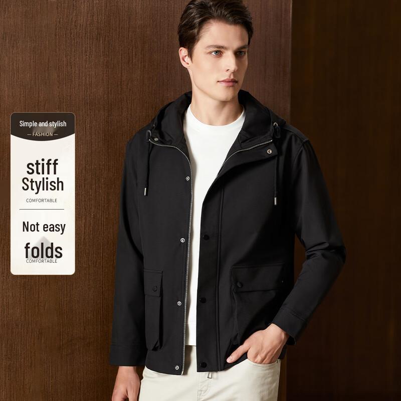 

Antonio Men s Hooded Zipper Jacket 2XL / 54