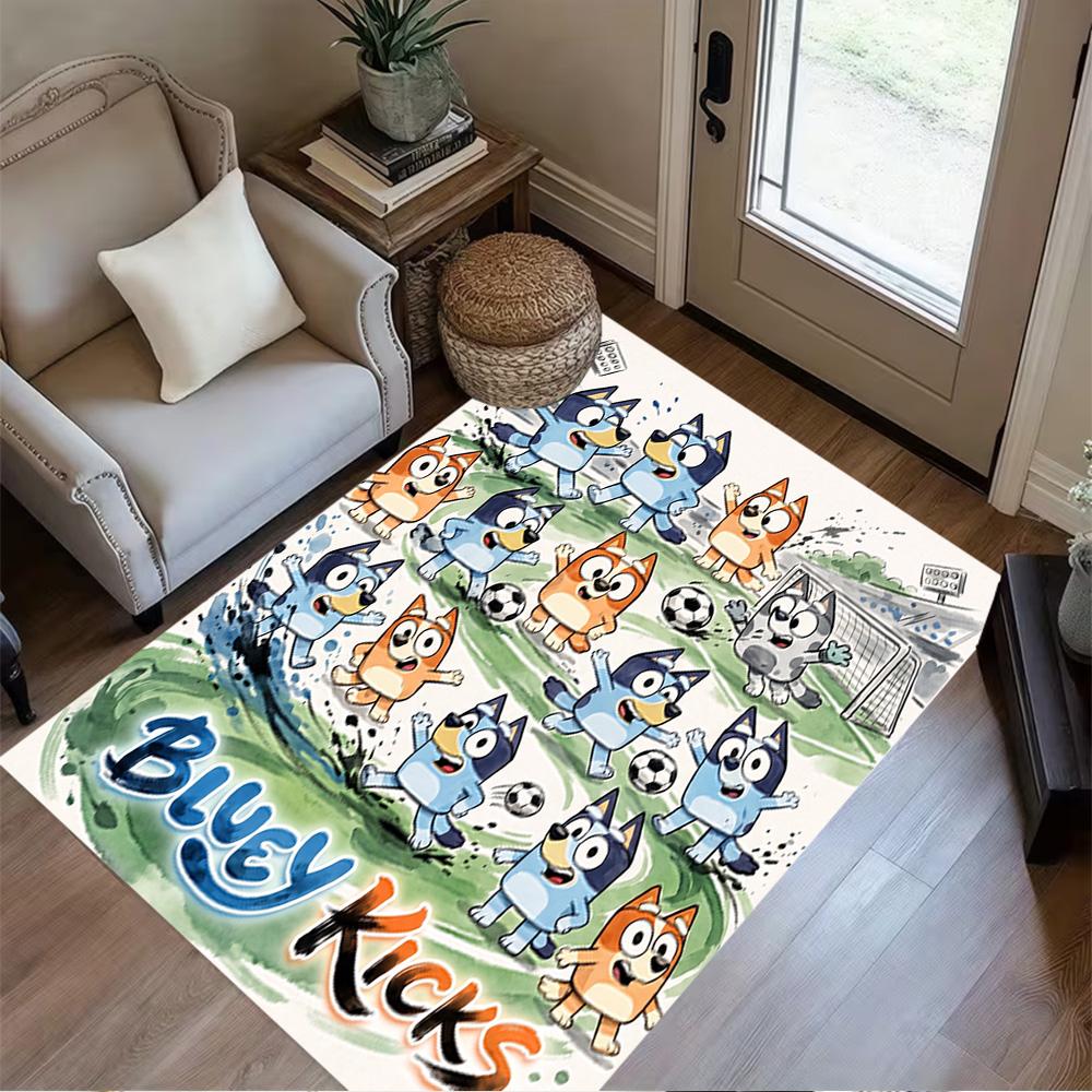 Christmas Adventure Pencilmates Customizable Name Area Rug Suitable for Game Room Playrooms Decorate room Bedrooms Antislip Carpet Anime Office Decor