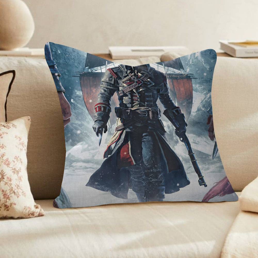 Game AssassinES S Creed Personalized Pillow Cover Kids Bedroom Wild Party Decor Pillowcase kid Birthday shower Gift