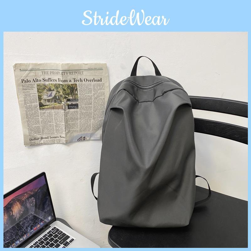 Simple Solid Color Large Capacity Student Leisure Backpack For Use Daily