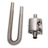 Parking Air Heater Exhaust Pipe with Muffler Stainless Steel Fuel Tank Diesel Gas Vent Hose 2.5cm Inner Diameter 60cm