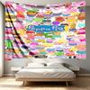 Peppa Pig Print Tapestry - Portable Wall Decor Cloth, for Home, Dorm, Travel, Bedroom, Living Room - Ideal Birthday Housewarming Gift