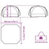 Party Tent White and Grey Waterproof