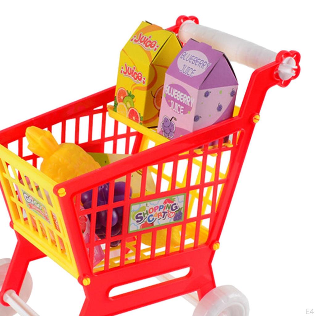 Kids Shopping Cart Set, Role Play for 3, 4, 5, 6 Years Old