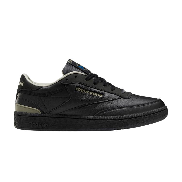 

Reebok Club C 85 EightyOne — кроссовки унисекс черные, хаки The-Blues FY3017