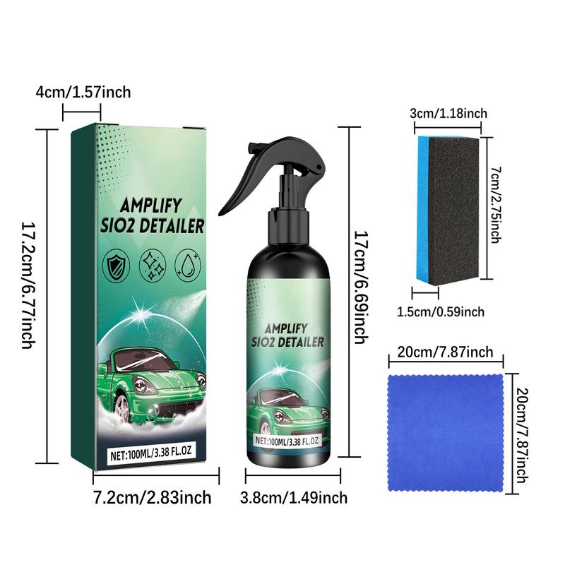 Car Coating Agent Spray 100ml Versatile Car Coating Agent Quick Coating Spray Heat-Resistant Car Wax Polish Car Paint Coating
