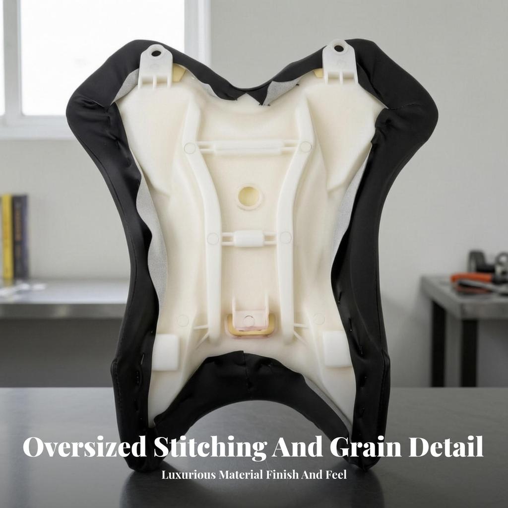 Motorcycle Saddle Pad Comfortable Front Seat with Mounting Points Soft