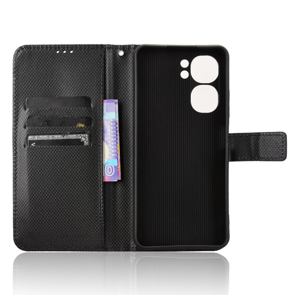 Dla Oukitel C58 Pro/C58 Etui Skóra PU Tekstura diamentowa Portfel Pokrowiec na telefon