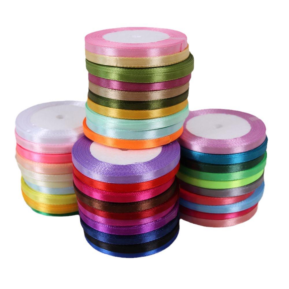 0,6 cm saténová stuha pro DIY mašle, čelenky do vlasů, svatební kytice a balení dárků