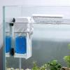Wall-Mounted Fish Tank Filter with Suction Cup USB Aquarium Water Pump Silent Built-in Filter Sponge Filter Small Aquarium