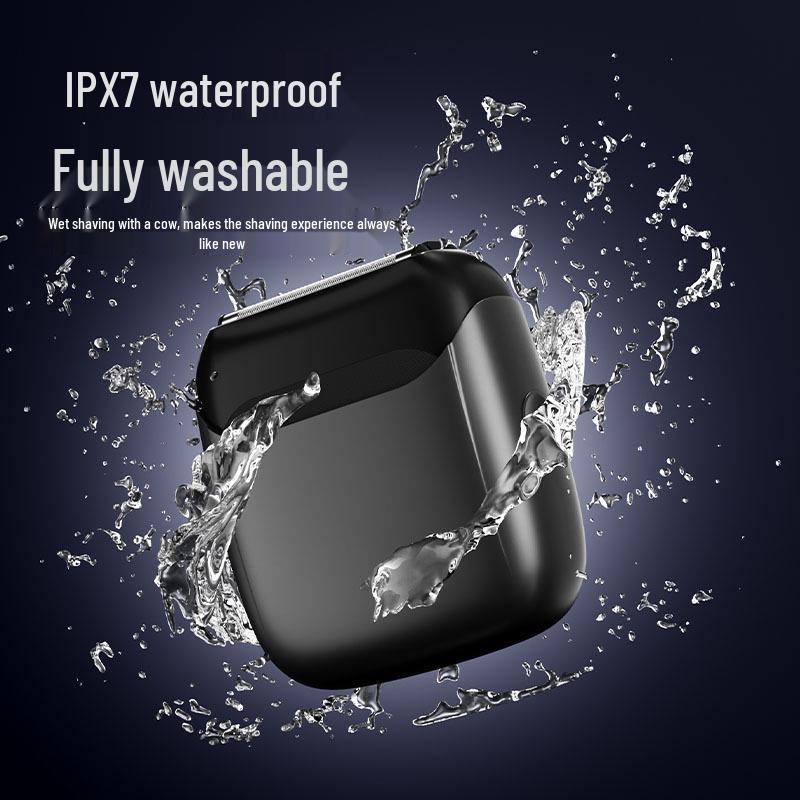 Popular Compact Waterproof Men's Electric Shaver - Portable, Car-Mounted, Fully Washable