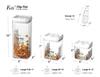 Felli Flip Tight Luftdichter Aufbewahrungsbehälter Set aus Groß 13cm 3 BPA Spülmaschinenfest Für Großartig als Geschenkset, 5, Typ, ca.. Breit, Größen 1L, 1.7L,