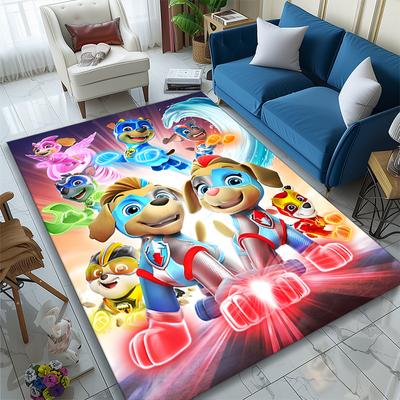 1pc PAW Patrol Rug, Digital Printed Home Chair Sofa Mat, Durable Office Area Carpet, Beautiful Festival Decorations