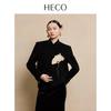 HECO Modern Chinese Style Embroidered Wool Blend Coat